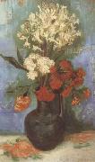 Vincent Van Gogh Vase with Carnations and Othe Flowers (nn04) oil